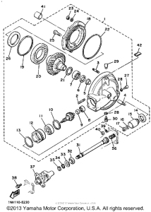 XJ700XSC Ведущий вал