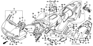 NR750 Upper cowl / seat cowl