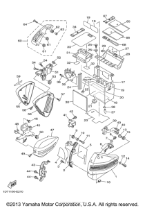 XV1900CT Боковые обтекатели