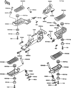 ZG1000 Подножки