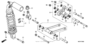 RVT1000R Задние амортизаторы