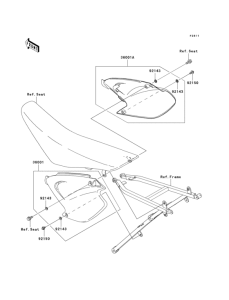 KX125 Боковые обтекатели