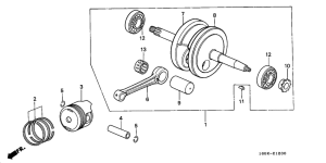 Z50J Crankshaft / piston