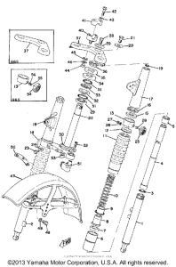 G6SB Front fork - front fender