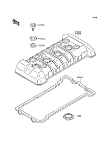 ZR250 Крышка головки цилиндров
