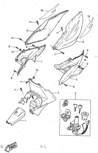 YQ50 Боковые обтекатели