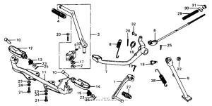 XR75 Pedal + kick arm + stand