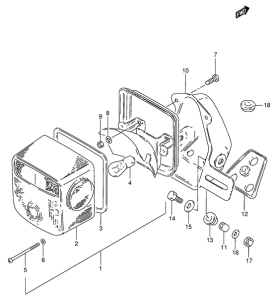 GN250 Задний комбинированный сигнал