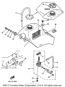 BW80T Топливный бак