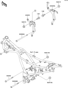 EX250 Рама ,крепежные детали