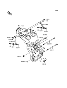 ZX1200 Рама ,крепежные детали