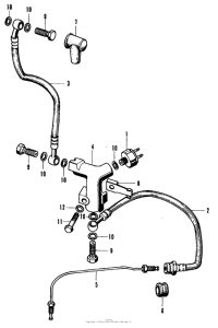 CB350 Передние тормозные трубки