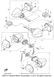 YZF600RGC Поворотники