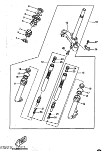 CW50 Передняя вилка