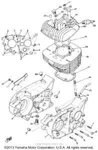 RT1B Cylinder - crankcase