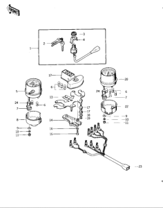 KZ400 Meters / ignition switch