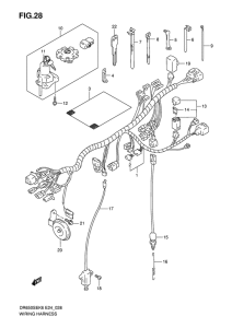DR650 Жгут проводов