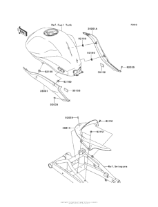 ER650 Боковые обтекатели