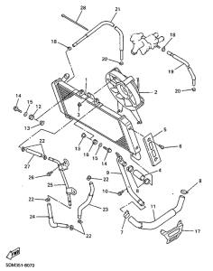 FZS600 Radiator. hose