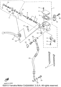 XJ600SFC Главный тормозной цилиндр