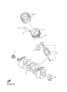 YZF-R1 Crankshaft & piston