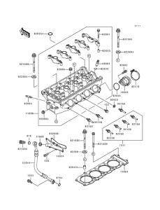 ZX750 Головка цилиндров