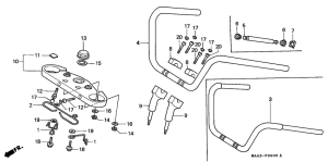 VT1100C Handle pipe / top bridge