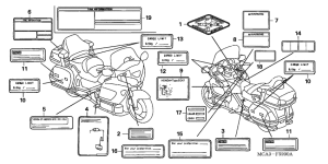 GL1800 (ABS) Лейбл предостережения