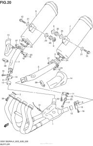 GSX1300R (ABS) Muffler (Gsx1300Ral4 E33)