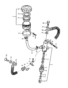 GS1000 Задний тормозной цилиндр