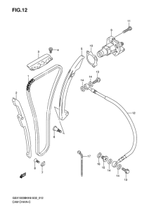 GSX1300BK (ABS) Держатель направляющей