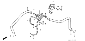 CB750F Воздушный регулирующий клапан