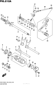 GSX-S1000 (ABS) Механизм  переключения передач
