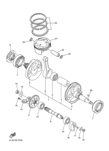 WR450F Crankshaft & piston