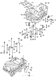 CB360 Картер двигателя