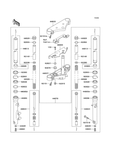EN500 Вилка передней оси