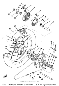 SR250J Переднее колесо