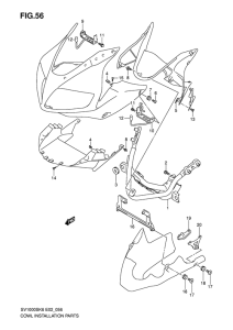 SV1000 Cowling installation parts