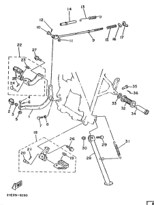 XT125 Stand. footrest