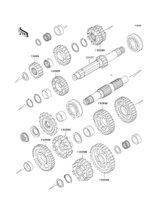 ZX750 Optional parts(zx-7rr trans.)