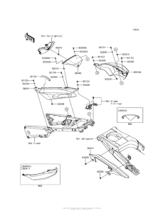 ZX1400 Боковые обтекатели