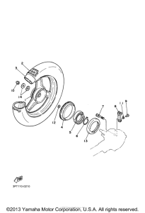 PW50N1 Переднее колесо