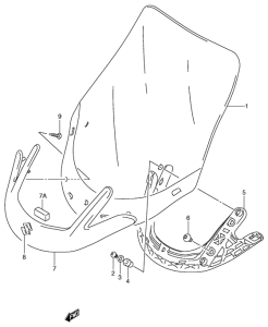 AN650 (ABS) Wind screen