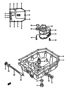 GSX750 Маслосборник