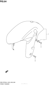 GSX-R750 Front Fender (Gsx-R750L4 E28)