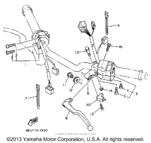XJ600SEC Рулевые переключатели