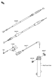 DR-Z110 Clutch cable
