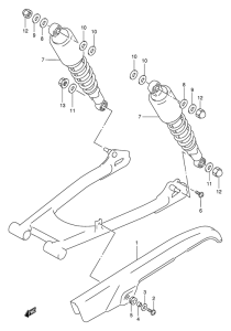 TU250 Кожух цепной передачи