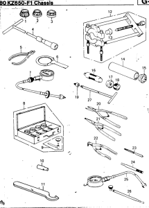 KZ650 Special service tools "a"