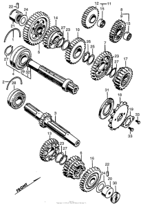 CB450 Трансмиссия